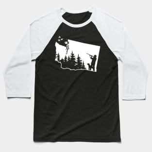 Washington Hunting Duck Baseball T-Shirt